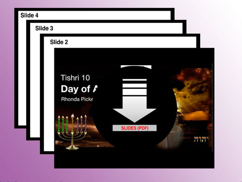 SLIDES - Fall Feast #6 Atonement (Yom Kippur)