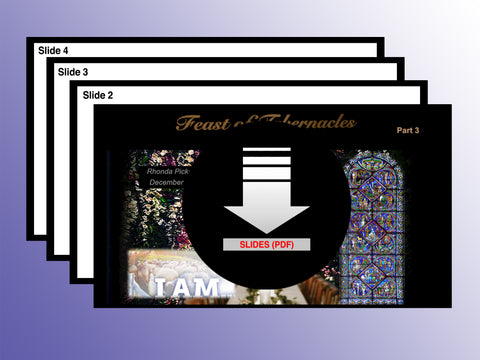 SLIDES - Fall Feast #7 Tabernacles Part 3 (Sukkot) "I AM" Statements & 70 Bulls